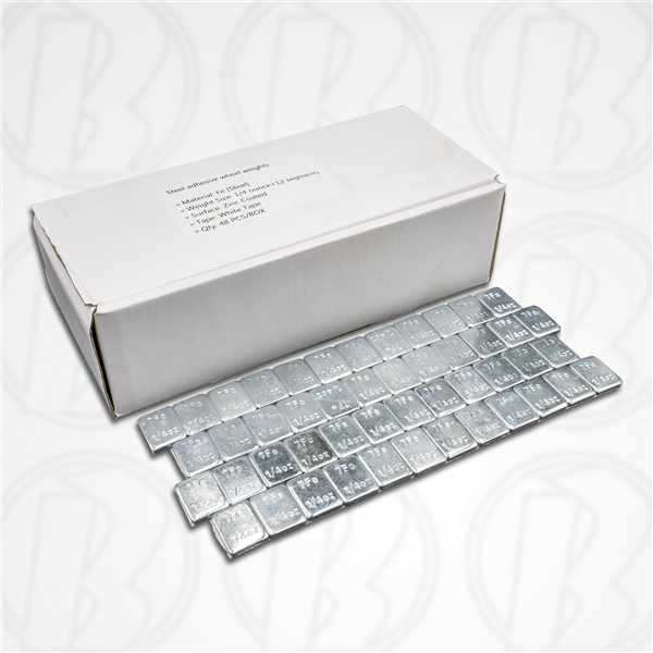 Stick On Wheel Weight 1/4 oz 48S Box — Silver